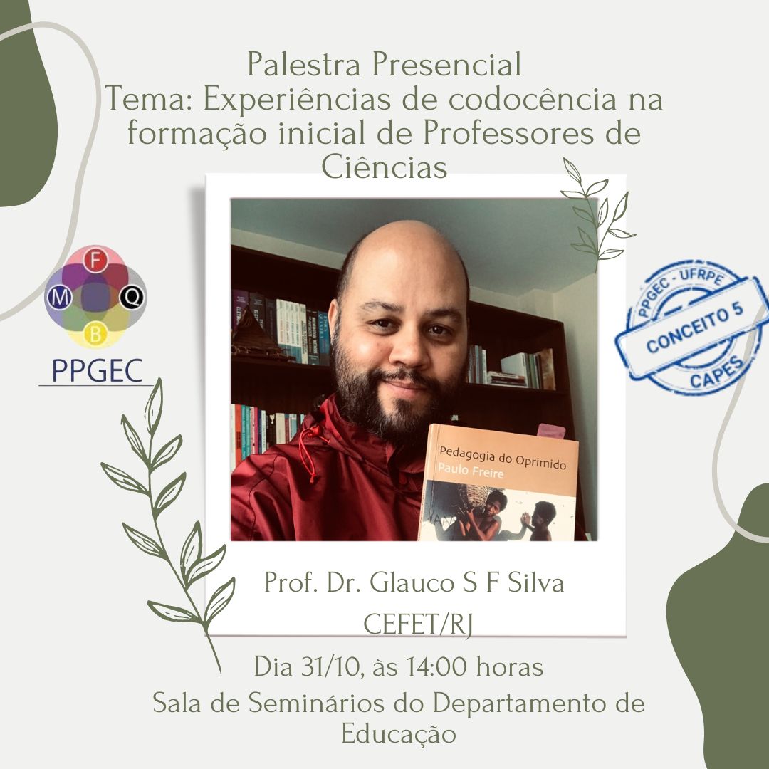  Palestra com o Prof. Dr. Glauco S F Silva, do CEFET/RJ