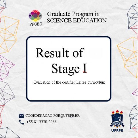 RESULT OF PHASE 1: EVALUATION OF THE VERIFIED LATTES CV