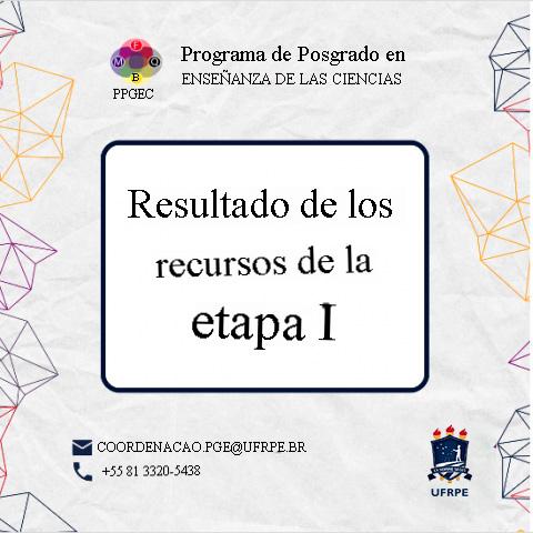 RESULTADO DE LOS RECURSOS DE LA ETAPA 1