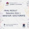 FINAL RESULT OF SELECTION 2024.1 - MASTERS/DOCTORATE